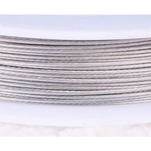 Stainless Steel Wire 0.45mm Tigertail Beading Wire Thread Cord With Plastic Protective Film Wire For Diy Jewelry Making