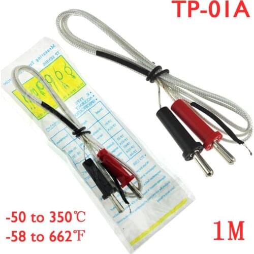 TP-01A K-type 100cm Length Wire Temperature Test Thermocouple Sensor Probe NG4S