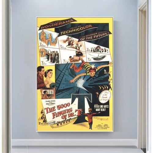 V2197 The 5,000 Fingers of Dr. T. Vintage Classic Movie Wall Silk Cloth HD Poster Art Home Decoration Gift