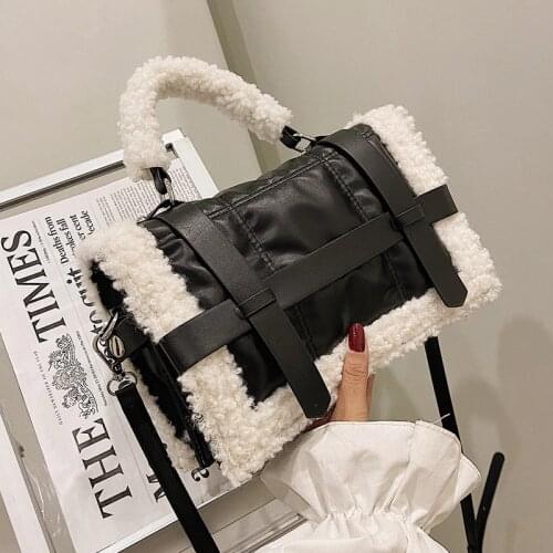 Vintage Black PU Leather Crossbody Bags For Women 2021 Winter Fashion Handbags Brand Designer Lady Shoulder Bag Luxury Hand Bag