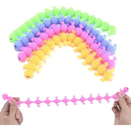 1pc 16 Knots Caterpillar Relieves Stress Toy Physiotherapy Releases Stress Fidget Toys Personalized Gift Juguetes Toys For kids