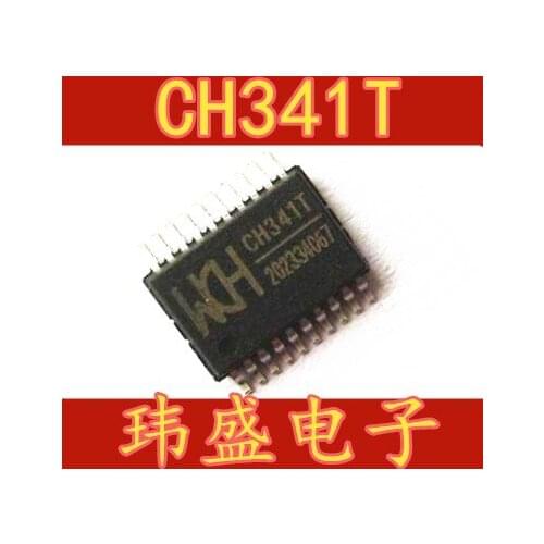 10pcs CH341 USB serial CH341T SSOP20