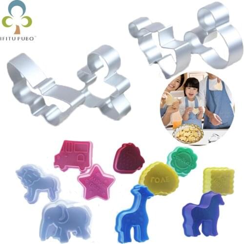 10Pcs/lot DIY creative 3D stereo biscuit mold-baking tools cartoon hand-pressed spring biscuit mold mold cookie cake mold YJN