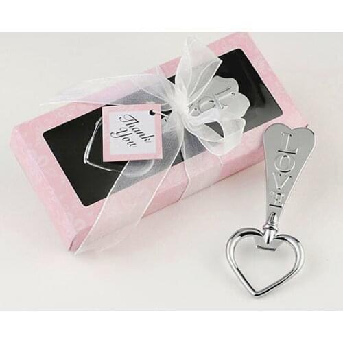 100pcs LOVE Heart Shape Beer Bottle Opener Waiter Cap Opener Creative Kitchen Tool Wedding Favor Gift Party Souvenir ZA1384