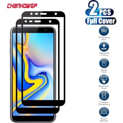 2pcs 9H Full cover Tempered Glass For Samsung Galaxy J8 J6 J4 Plus 2018 J7 J5 J3 2017 J701 J320 2016 J615 Screen Protector Film