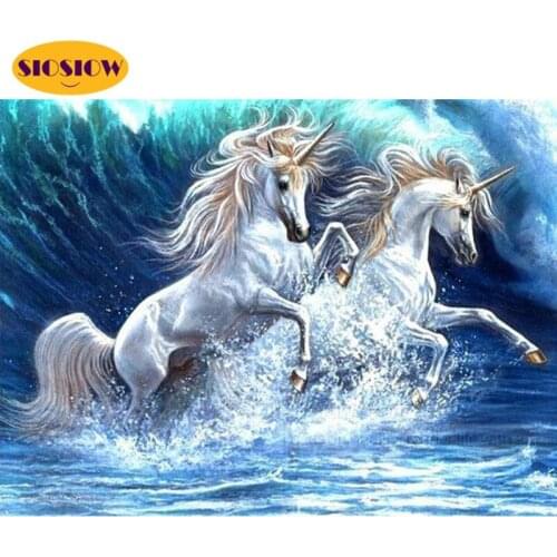 5d Diy Diamond Painting Unicorn Full Drill Square Round Cross Stitch 3D Daimond Mosaic Pictures Embroidery Decor For Girls Room