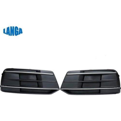 80D807679E 80D807680E Fits for Audi Q5 2018 - Front Bumper Lamp Cover Trim Fog Light Grille Right & Left Side