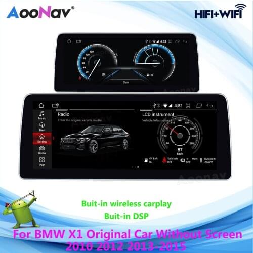 2 Dinr Android Auto Radio Player For BMW X1 2010-2015 Multimedia Stereo Receiver GPS Navigation Car Radio with wireless carplay