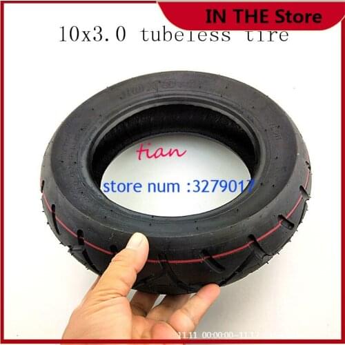 Free shipping 10x3.00 electric scooter Tubeless Vacuum tire 10*3.0 scooter vacuum tyre 10 inch widening and thickening tire