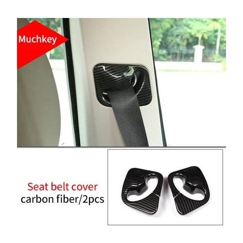 For BMW X5 F15 2014-2018 carbon fiber seat belt cover 2pcs