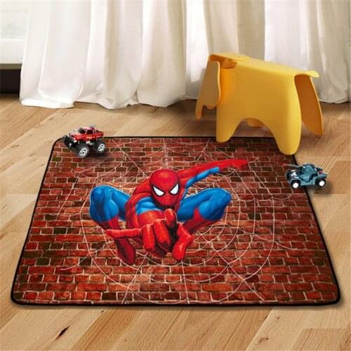 Disney 80x160cm Baby Play Mat Spiderman Rug Children Boys Room Carpet Nordic Bedroom Living Room Blanket Kids Game Mat