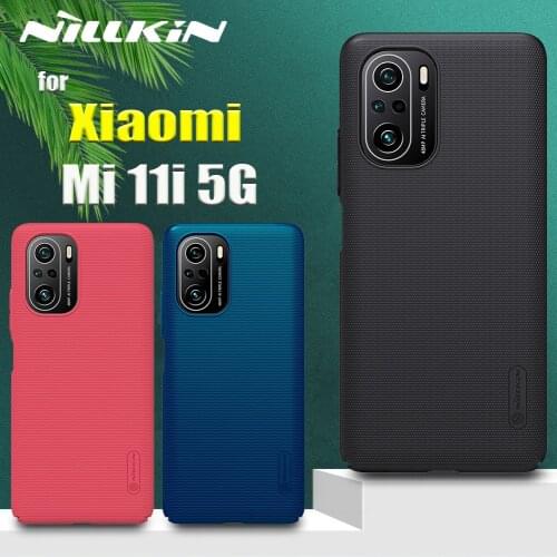 For Xiaomi Mi 11i 5G Case Casing Nillkin Frosted Shield Hard PC Plastic Phone Back Shockproof Full Cover on Mi11i Couqe Funda