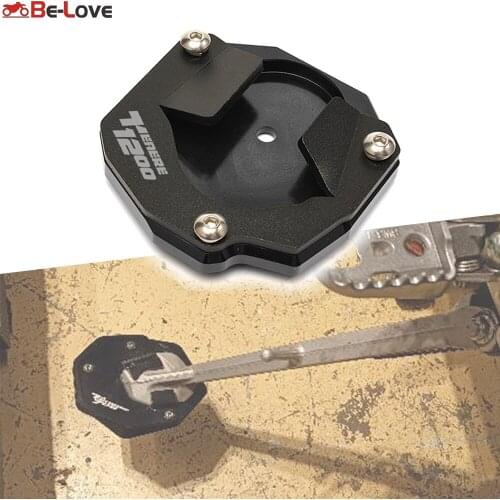 For YAMAHA XT 1200 ZE XT1200ZE SUPER TENERE 2014-2018 Motorcycle CNC Kickstand Foot Side Stand Extension Pad Support Plate