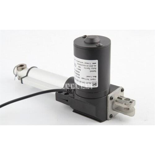 Permanent Magnet DC electric Pusher Brush DC motor putter AL01 12-24VDC 2500RPM 6000N 100/150/200/250/300/350 / 400mm optional