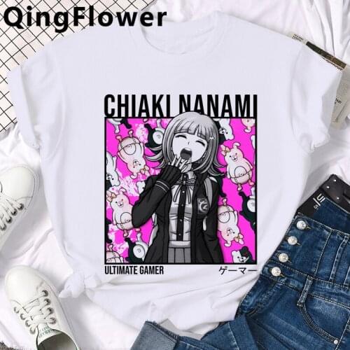 Anime Ouma Kokichi Danganronpa V3 Mikan Tsumiki tshirt clothes men casual grunge harajuku t shirt top tees tumblr couple clothes