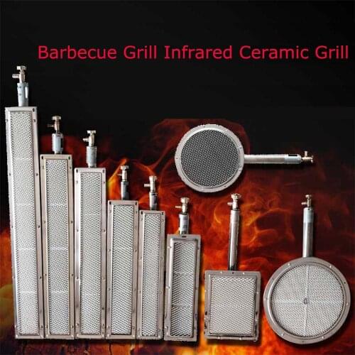 BBQ Stainless steel ceramics gas burner alumunium plate infrared burner with nozzle Infrared Heating Flame Ceramic Burner