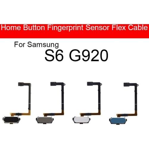 Home Button Flex Ribbon Cable For Samsung Galaxy S6 G920 Return Key Back Botton Fingerprint Touch ID Repair Replacement Parts