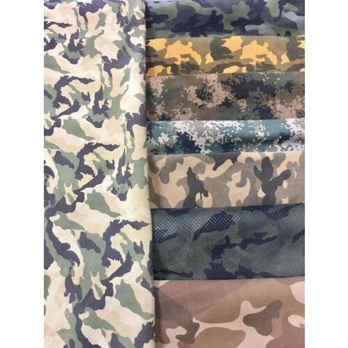 Camo Print Genuine Suede Cow Leather Skin For Handbag/Shoes/Clutch