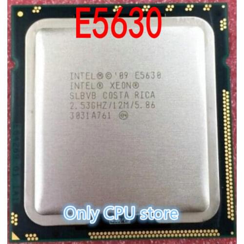 Free shipping E5630 2.53 GHZ / 12 M / 5.86 CPU LGA1366 SLBVB central processor cpu cooler scrattered pieces