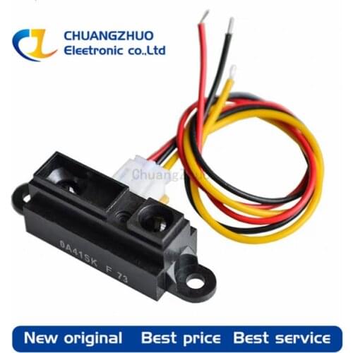 New original GP2Y0A41SK0F Including wires SENSOR OPTICAL 4-30CM ANALOG