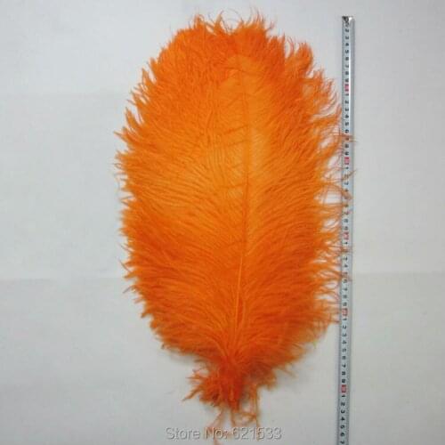 Wholesale!50PCS beautiful wedding feather orange ostrich feather 20-22inches/50-55cm freeshipping