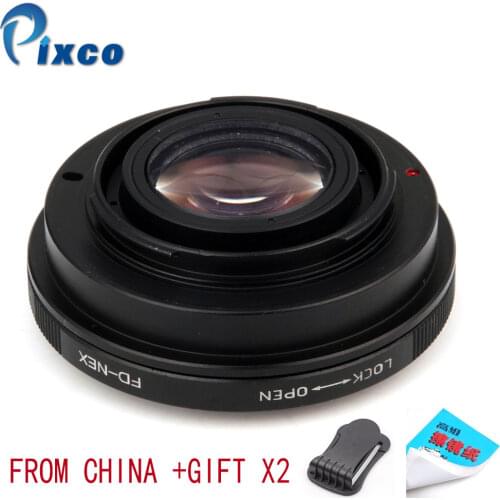 Pixco For FD-NEX Focal Reducer Speed Booster Turbo Adapter Suit For Canon FD Lens to Sony E Mount NEX Camera for Dropshipping