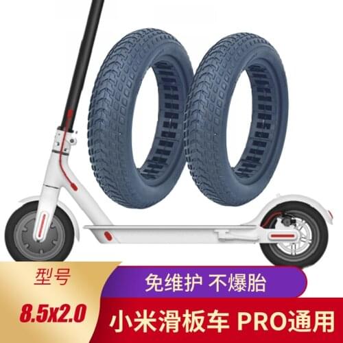 8.5-inch for Xiaomi Scooter Hollow Shock Absorber Solid Tire 8 1/2x2 for Xiaomi Electric Scooter Non Pneumatic Tire