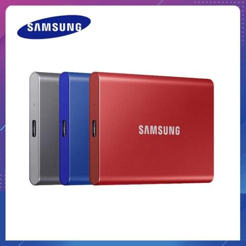 Samsung T7 portable ssd hard drive 1tb 2TB 500GB External Solid State Drives Type-C USB 3.2 Gen2 and backward compatible for PC