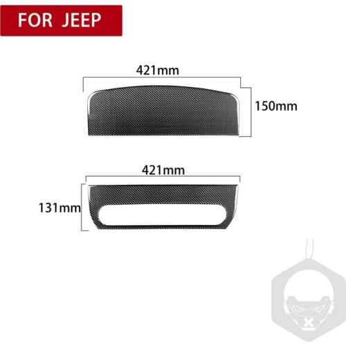 Fit for Jeep Wrangler Co-pilot Handrail 2007-2010 Car Accessories Real Carbon Fiber Co-pilot Handrail Protect Decor Stickers