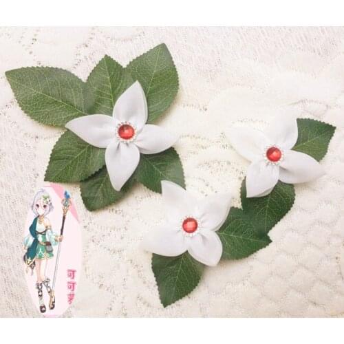 Princess Connect! Re:Dive Natsume Kokoro Cosplay Headwear Anime Hairpin Hairband Leg band Elf Ear Halloween Costume Accessory