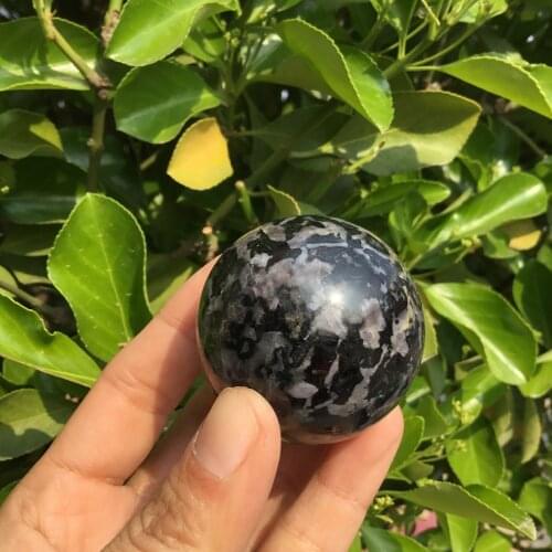 Natural Polished Stones And Minerals Sphere Semi Gemstones Gabbro Stone Ball For Healing