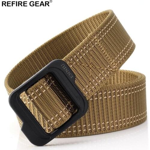 Refire Gear New Tactical Military Belt Men Nylon Outdoor Sports Heavy Knock Off US Belt Duty SWAT Combat Equipment Waist Belt