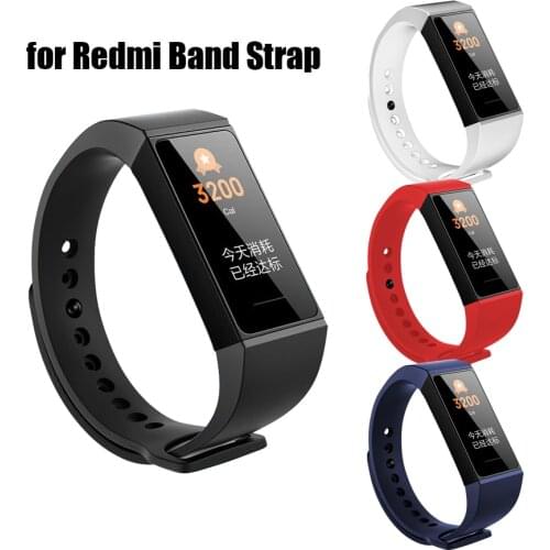 For Redmi Band Strap Silicone Sport Replacement Watch Band Strap for Xiaomi Redmi Band 4 Smart Bracelet Wristband Accessories