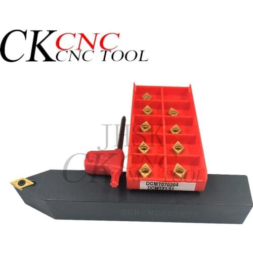 1PC Turning tools holder SDNCN 2020K07 SDNCN2020K07+10pcs carbide inserts DCMT070204 VP15TF US735 CNC turning tool