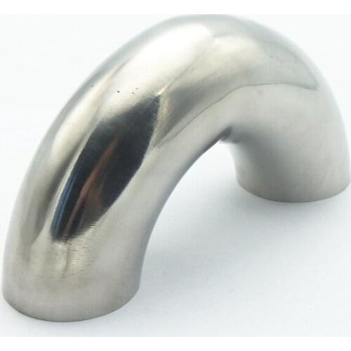 2-1/2" 63mm OD 304 Stainless Steel Sanitary Weld 180 Degree Elbow Pipe Fitting For Home Brew Homebrew Wine Beer Brewing