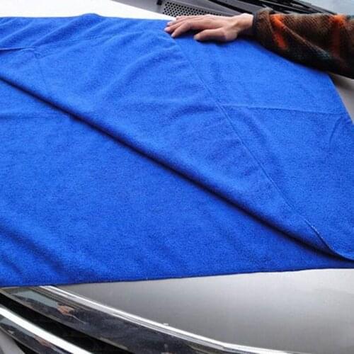 Blue Cleaning Cloth Easy To Wash Mitt Microfiber Fiber Towel Car Washing Cleaning Rag Clean Car Dry Accessories 60x160mm