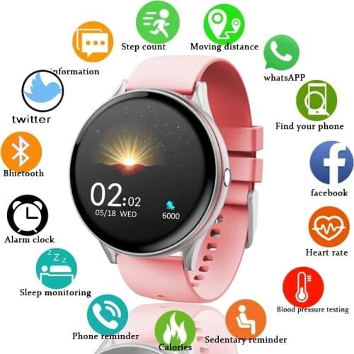Women Men Smart Electronic Watch Luxury Blood Pressure Digital Watches Fashion Calorie Sport Wristwatch DND Mode For Android IOS