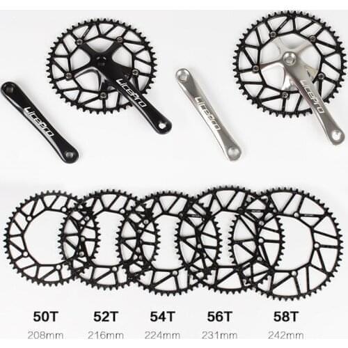 Ultralight Litepro Narrow Wide Hollow Chainring 130 BCD 50T/52T/54T/56T/58T BMX Folding Bicycle Chain wheel Bike Crankset