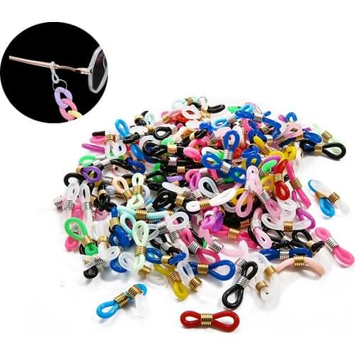 Ear Hook Eyeglasses Spectacles Chain Glasses Retainer Ends Rope Sunglasses Cord Holder Strap Retainer End Loop Connector 20Pcs