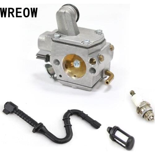 High Performance Engine MS361 Carburetor Carb Kit Set with Fuel Line Fuel filter Spark Plug Replacement Repair Tool Accessories
