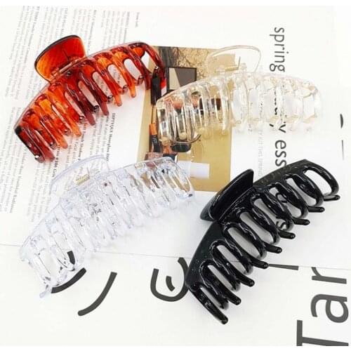 Hair Claw Clips Geometric Hair Claws Elegant Frosted Acrylic Hair Clips Hairpins Barrette Headwear Girls Hair Ponytail Clips