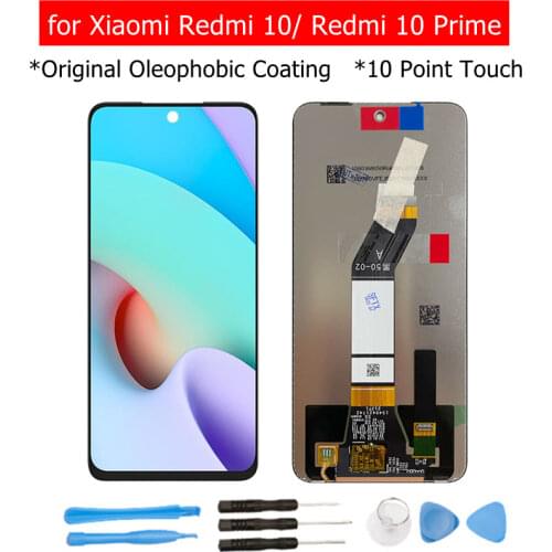 Original for Xiaomi Redmi 10 LCD Display with Frame Touch Screen Digitizer Assembly LCD Screen Repair Parts