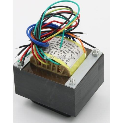 1PC 80W HI-end EI-core tube preamp transformer 0-110V *2 Sec:270V-0-270V 3.15V-0-3.15V 0-6.3V 0-12V