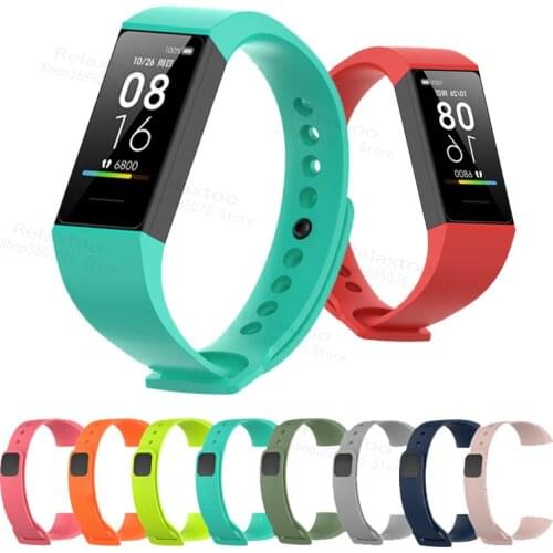 12colors Silicone Smart Band Strap For Redmi Bracelet Strap Replacement Wrist Strap For Red Mi Band 4C 4 c Wristband Color Strap
