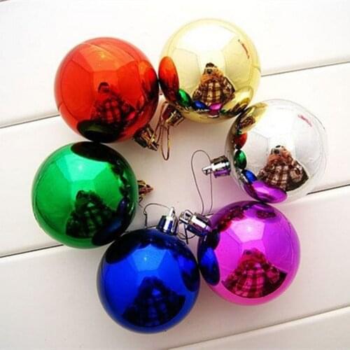12pcs Christmas Xmas Tree Ball Christmas Baubles Christmas Trees Pendant Ball Ornament Home Party Ornament Hanging Decor