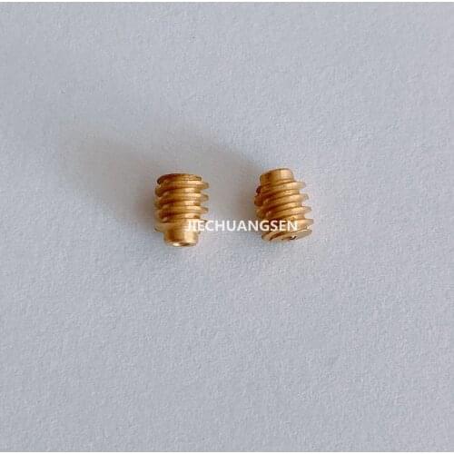2pcs Mini 0.3M coper worm gear Outer diameter (OD) 3.8mm / 4mm / 5mm Hole 0.98mm 1mm Worm For DIY Remote control toy motors