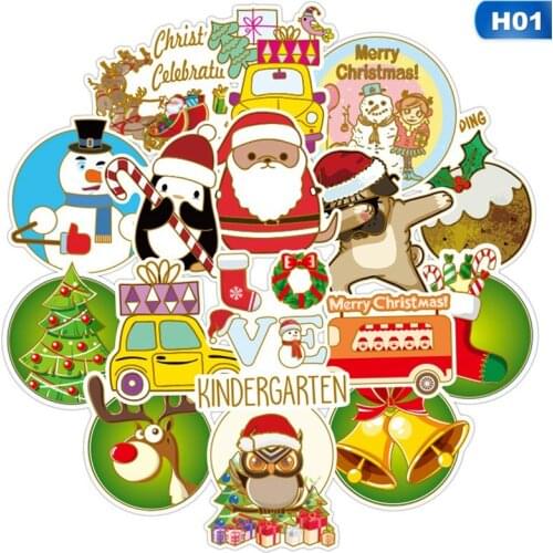 52Pcs/pack Man christmas character Decorative Stickers Adhesive Stickers Diary Stationery Stickers DIY Decoration Children Gift