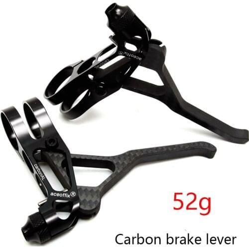 Aceoffix ultralight 52g 1 pair folding bike carbon brake lever for Brompton bikes accessories