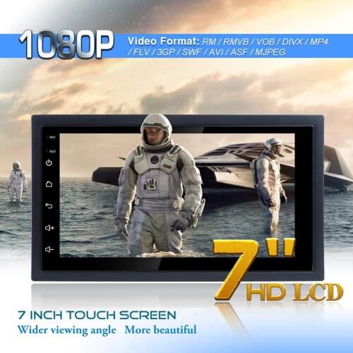 2 Din Car Radio Android 8.1 Auto Radio Car GPS Navigator Reverse Camera Steering Wheel Control WIFI Bluetooth Dual USB Car Parts