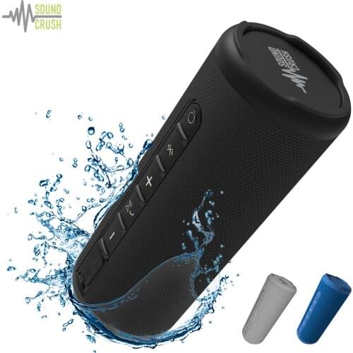 Sound Crush Portable Bluetooth Speaker 15W 360° Stereo Sound IPX7 Waterproof Outdoor Travel Speaker Handsfree Call